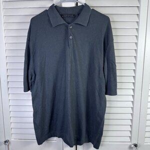 Fiesole Mens Green Polo Shirt Made In Italy 100% Cotton Short Sleeve Size L